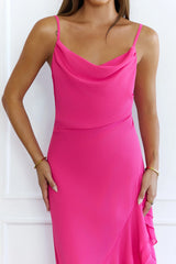 Stay Iconic Maxi Dress Fuchsia