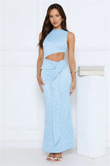 Kiss Me Quick Maxi Dress Blue
