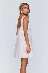 Sea Mist Mini Dress White