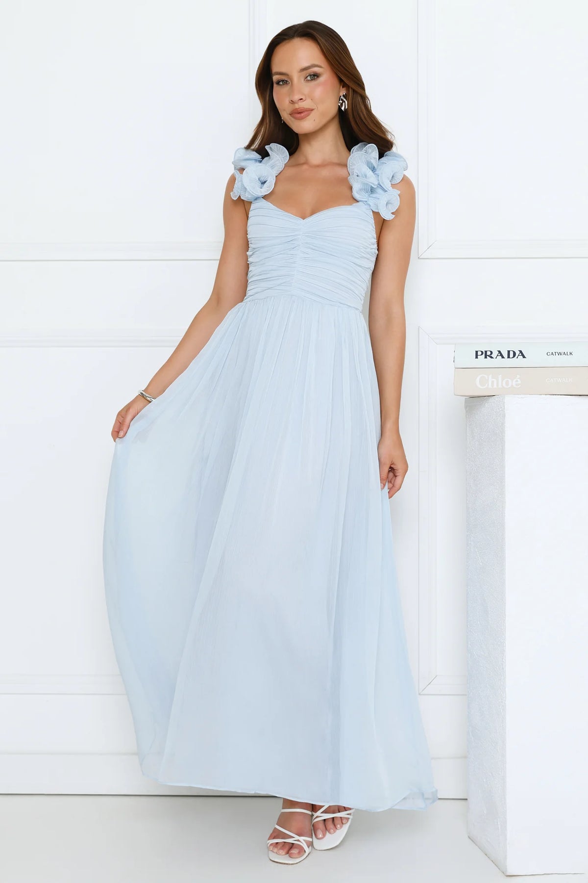 Dusk Pop Maxi Dress Blue