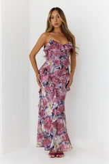 Moonlit Magnolia Maxi Dress Floral
