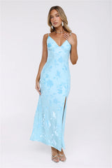 Daisy Glow Maxi Dress Blue
