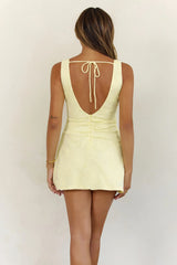 Cool Intent Mini Dress Yellow