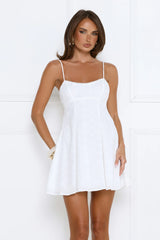 Breezy Shores Mini Dress White