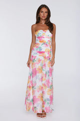 Pretty Much Perfect Strapless Maxi Dress Pink