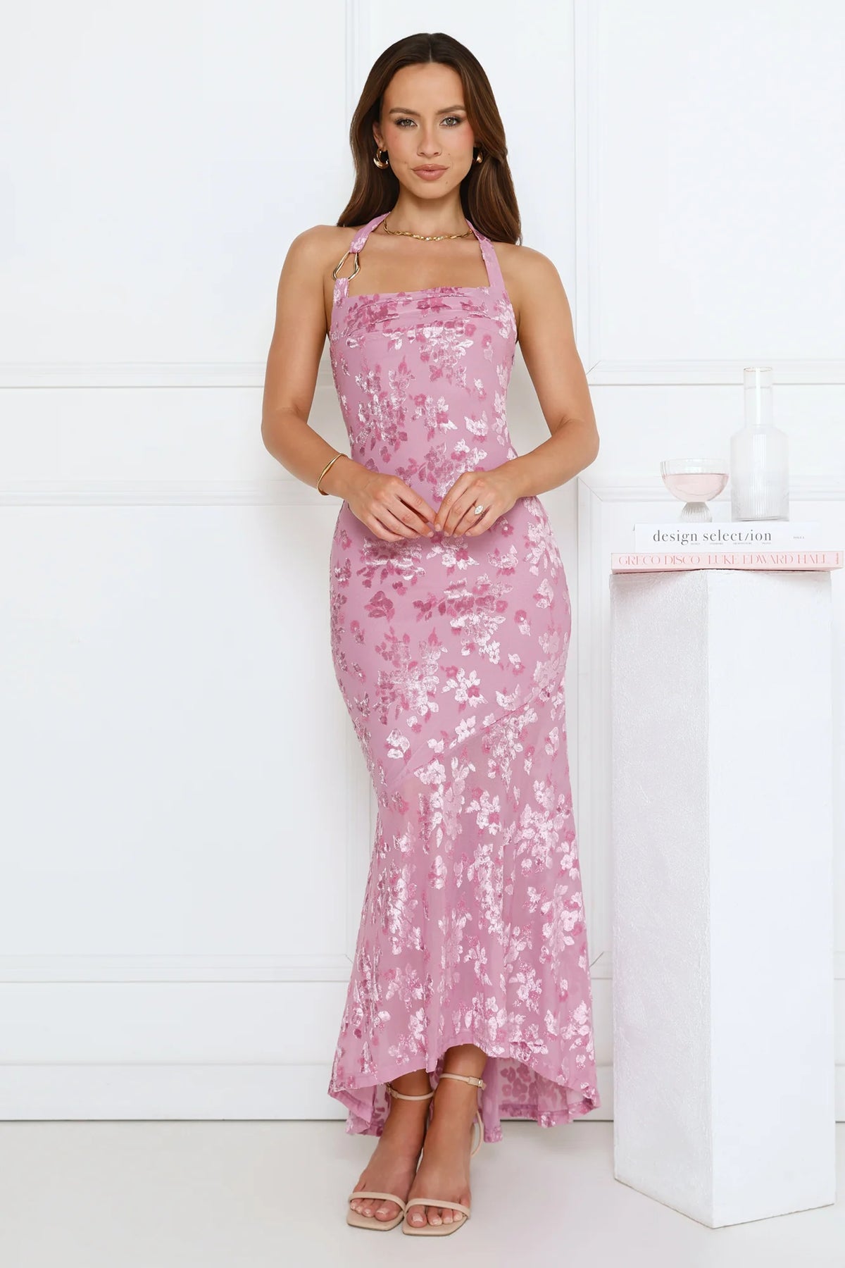 Soft Serenade Halter Maxi Dress Lilac