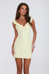 Secret Affection Mini Dress Yellow