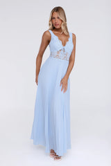 Pretty In Daylight Maxi Dress Blue