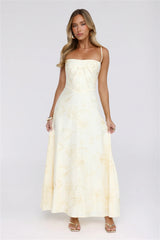 Sundown Siren Maxi Dress Yellow