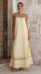 Sandra Maxi Dress - Yellow