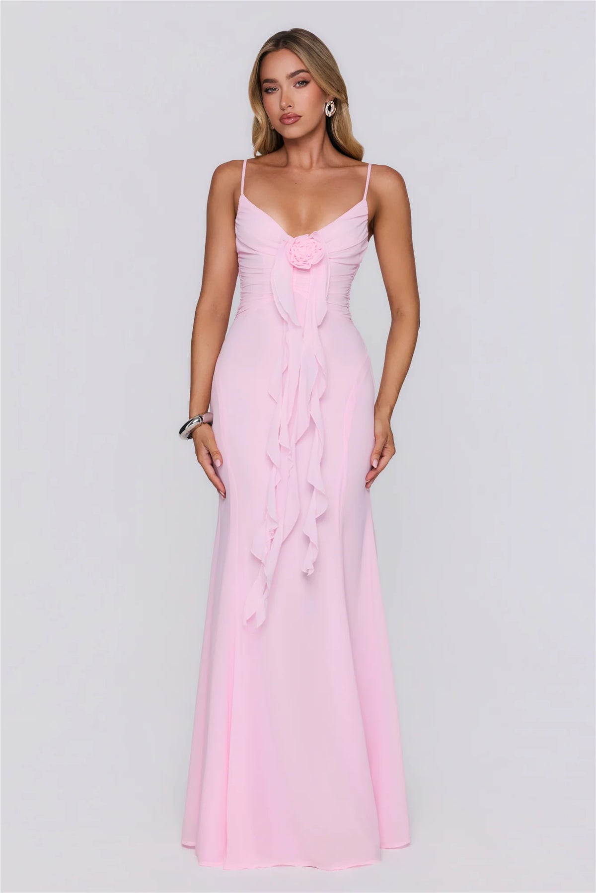 Dewy Dreams Maxi Dress Pink