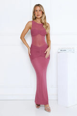 Dewy Radiance Maxi Dress Plum