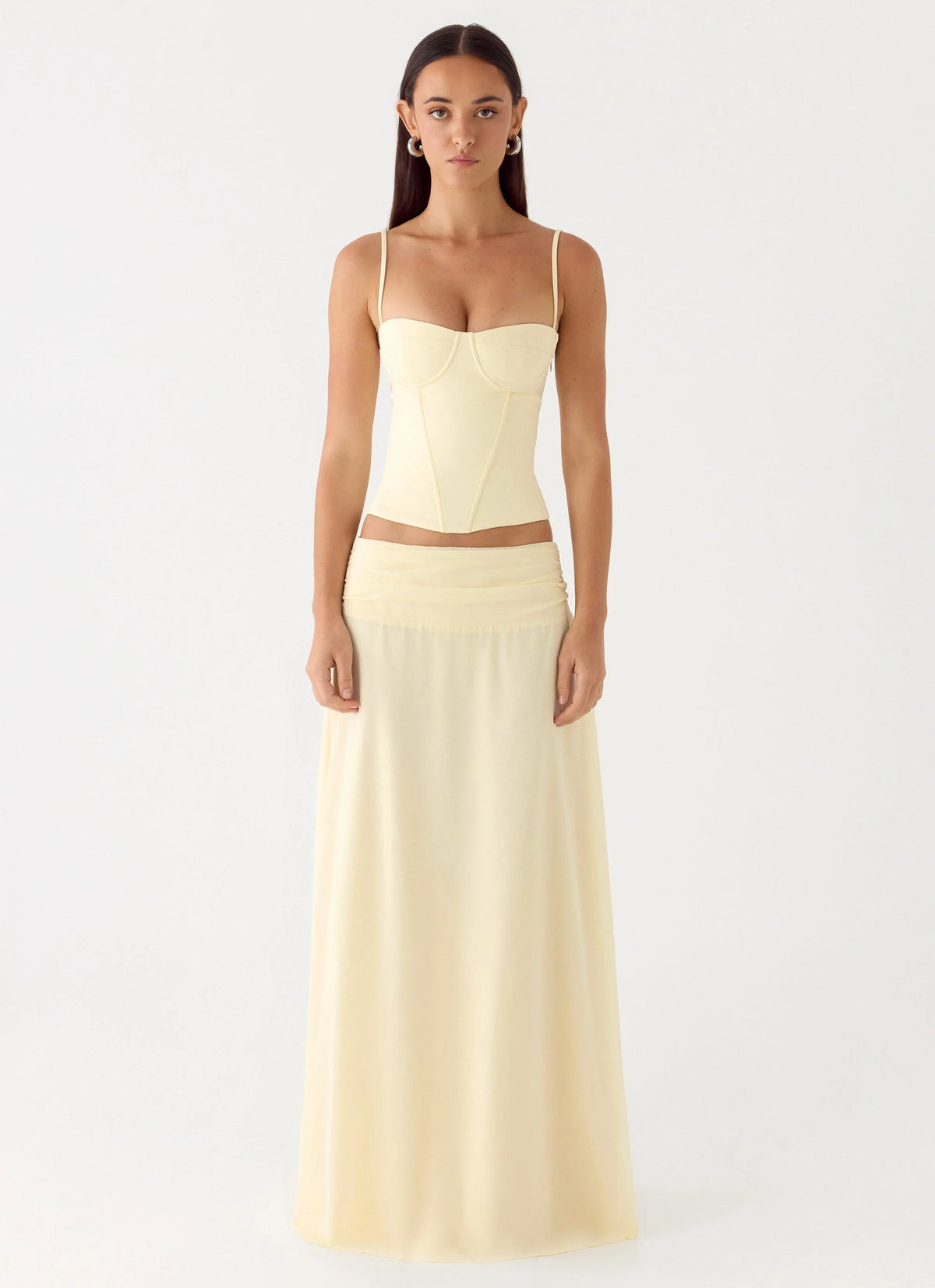 Natalya Maxi Skirt - Yellow