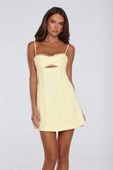 Summer Lane Mini Dress Yellow