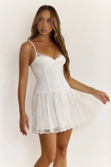 Choose Pretty Mini Dress White
