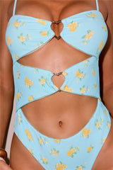 Dappled Sun One Piece Swimsuit Meadow Muse Print