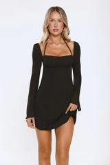 Trendiest Girl Mini Dress Black