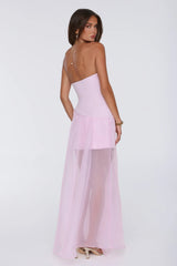 Romantic Everything Strapless Maxi Dress Pink
