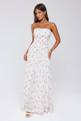 Fantasia Days Strapless Maxi Dress White