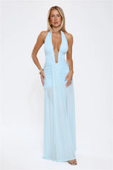 Adrianna Maxi Dress Aqua
