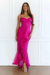 The VIP Vibe Maxi Dress Fuchsia