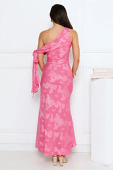 Secret Aurora Of Shoulder Maxi Dress Pink