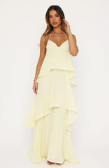 Twirl With Me Maxi Dress Lemon