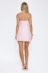 Glitter Glaze Sequin Mini Dress Pink