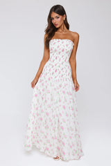Fantasia Days Strapless Maxi Dress White