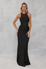 Captivating Smile Maxi Dress Black