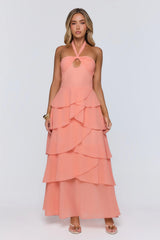 Lead Don’t Follow Maxi Dress Peach