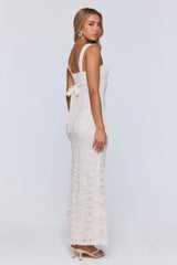 Endless Honeymoon Lace Maxi Dress Cream