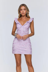 Never Ordinary Mini Dress Lilac