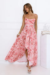 Thoughts For You Midi Dress Pink
