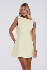 Warm Horizon Mini Dress Yellow