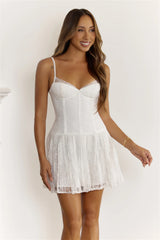 Choose Pretty Mini Dress White