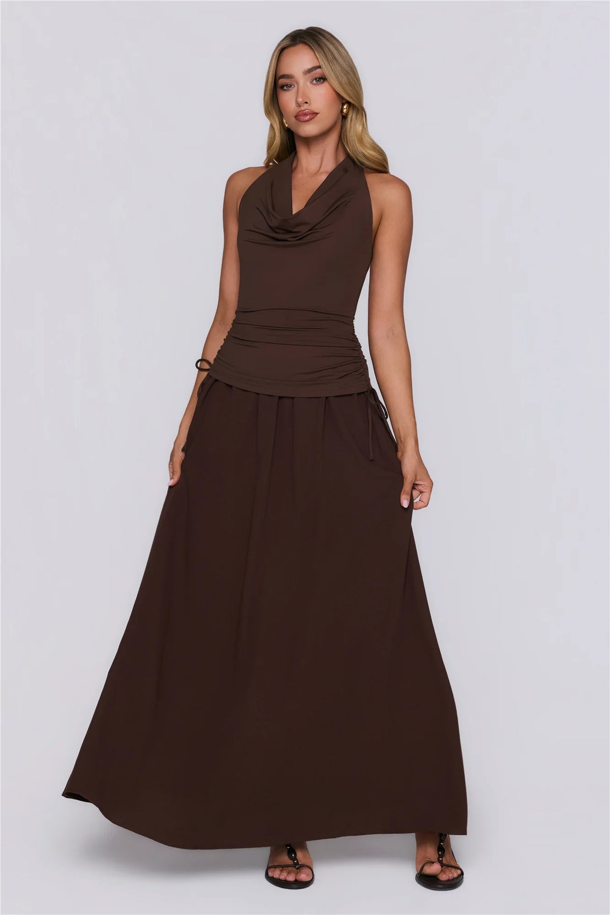 Studio Pretty Maxi Dress Brown