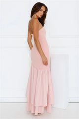 Extravagant Events Strapless Maxi Dress Pink