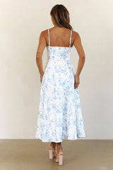 Starry Silence Midi Dress Blue