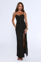 Blossom At Dusk Maxi Dress Black