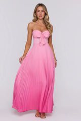 Love Spellbound Strapless Maxi Dress Pink