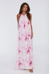 Radiant Queen Halter Maxi Dress Lilac