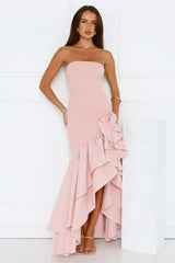 Extravagant Events Strapless Maxi Dress Pink