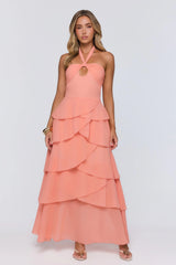 Lead Don’t Follow Maxi Dress Peach