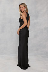 Captivating Smile Maxi Dress Black