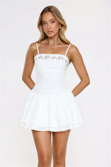 Floral Beauty Mini Dress White