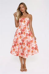 Vintage Find Midi Dress Orange