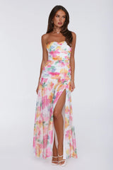 Pretty Much Perfect Strapless Maxi Dress Pink