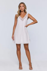 Sea Mist Mini Dress White