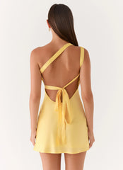 Lights Out Mini Dress - Yellow